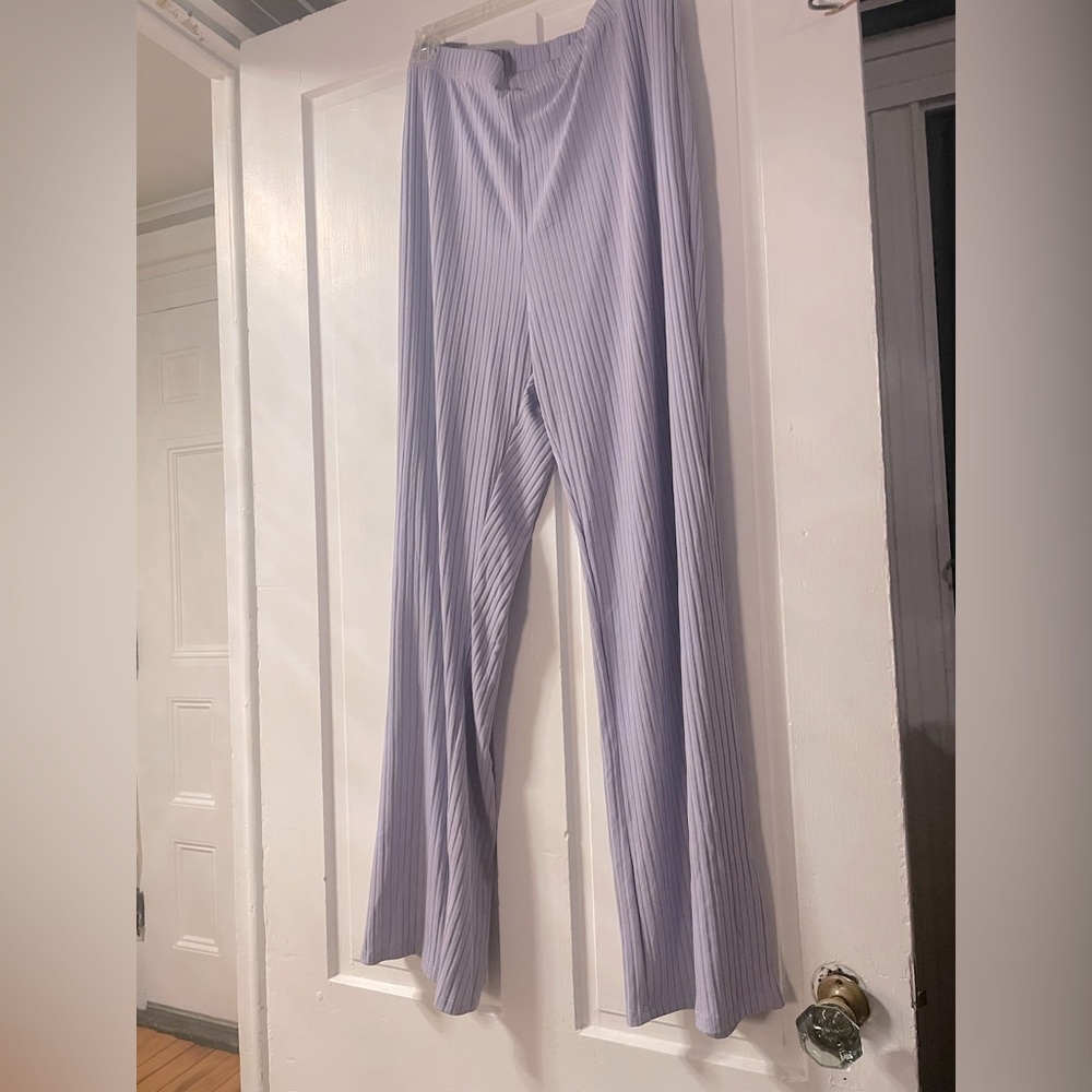 Lavender Flare Stretchy Pants